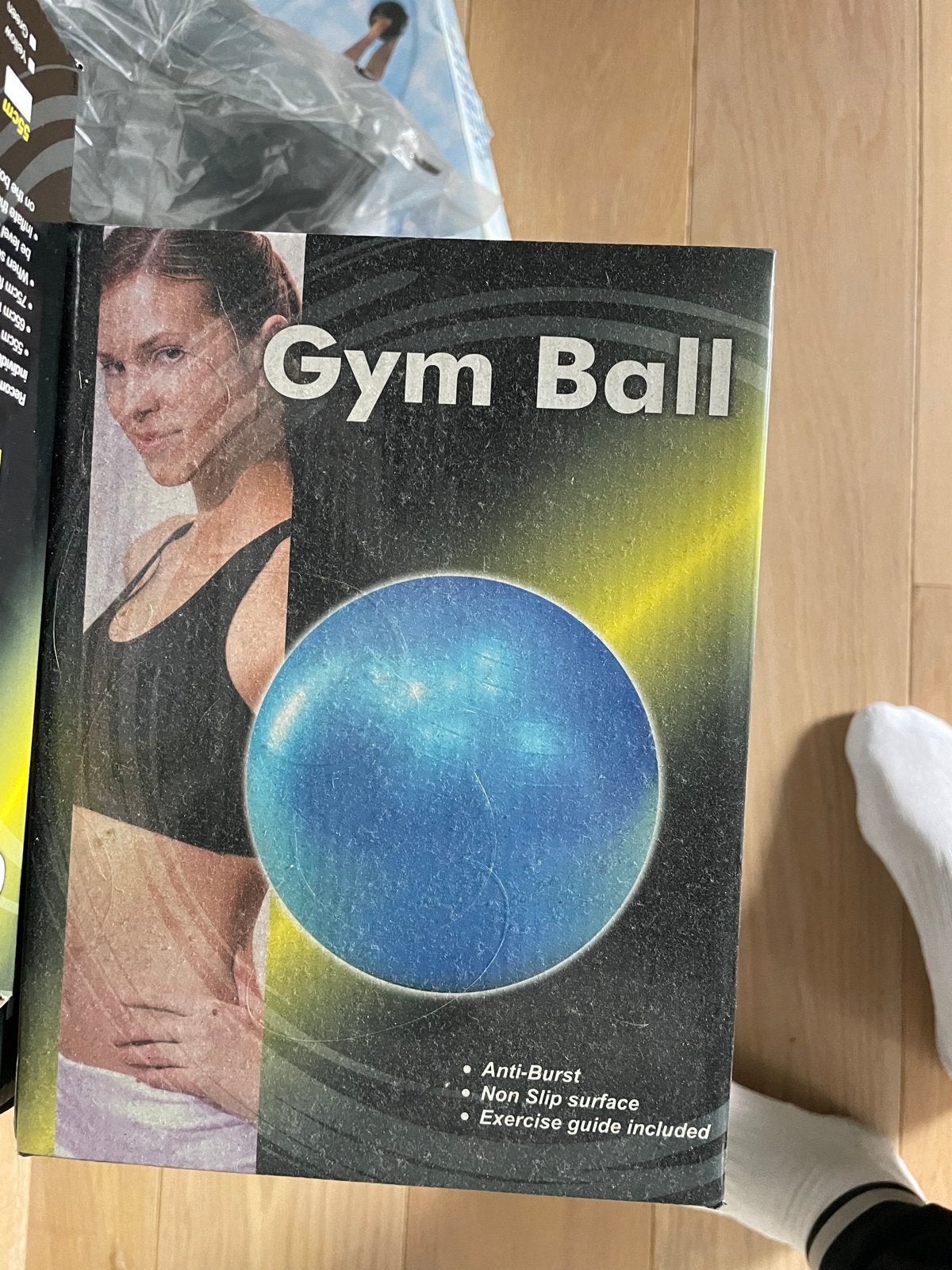 Nieuwe Gym Ball - Fitnessbal met oefengids, Ophalen of Verzenden, Nieuw, Buik, Fitnessbal