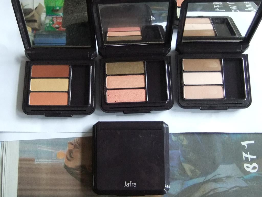 Jafra doosje oogschaduw 3 kleuren keuze uit 3 doosjes, Verzenden, Nieuw, Overige kleuren, Ogen