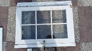 raam met kozijn voor schuur, Ophalen, Gebruikt, Minder dan 80 cm, 80 tot 120 cm