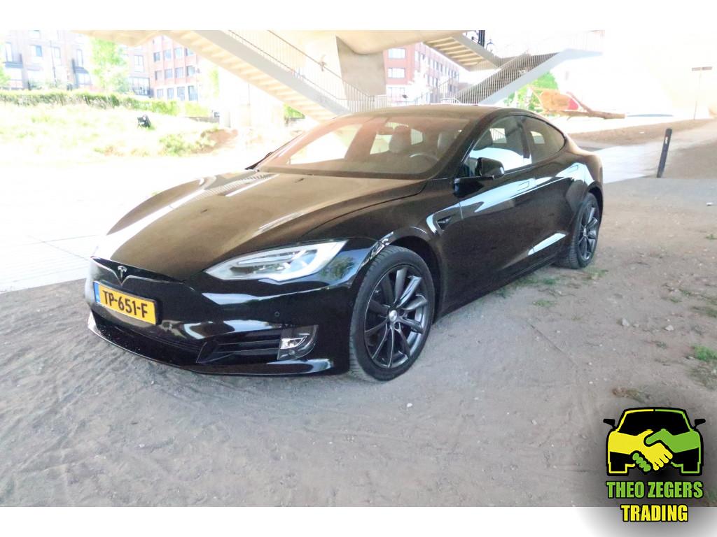 Tesla Model S 75D met twee sets velgen (bj 2018, automaat), Auto's, Tesla, Lichtsensor, 0 cilinders, Gebruikt, Zwart
