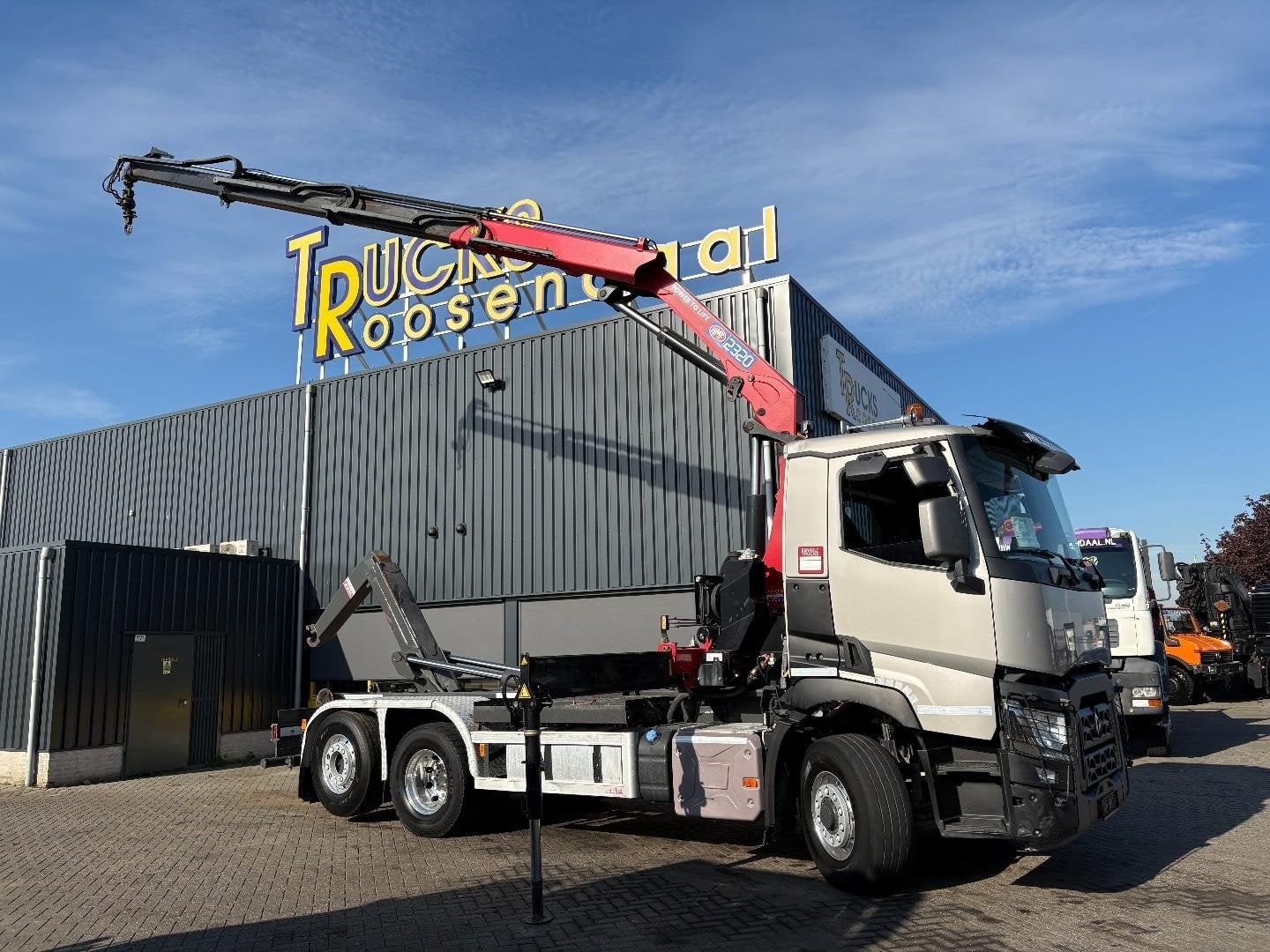 Renault C440 + HMF 2320 K3-- 3X EXT. + 6X2/4 HYDRO DRIVE + L, Auto's, Automaat, Euro 6, Renault, Wit