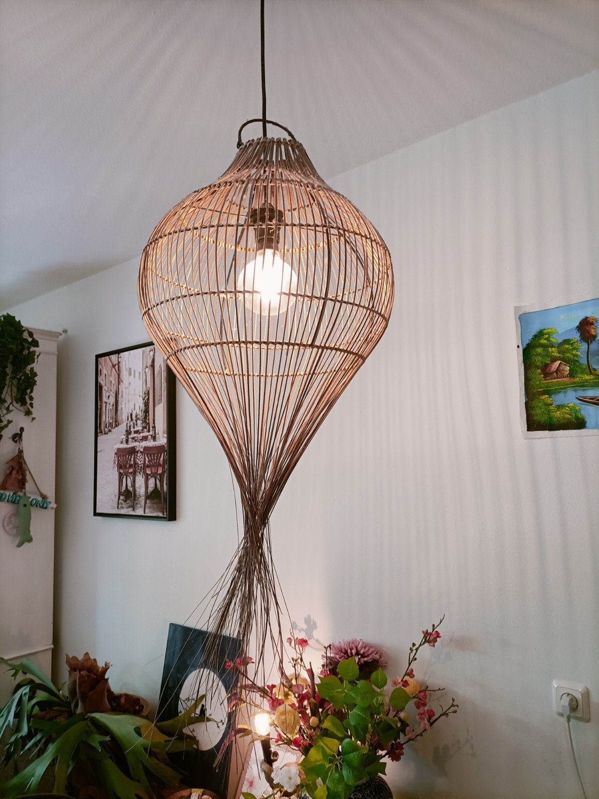plafond lamp hang lamp, Ophalen, Zo goed als nieuw
