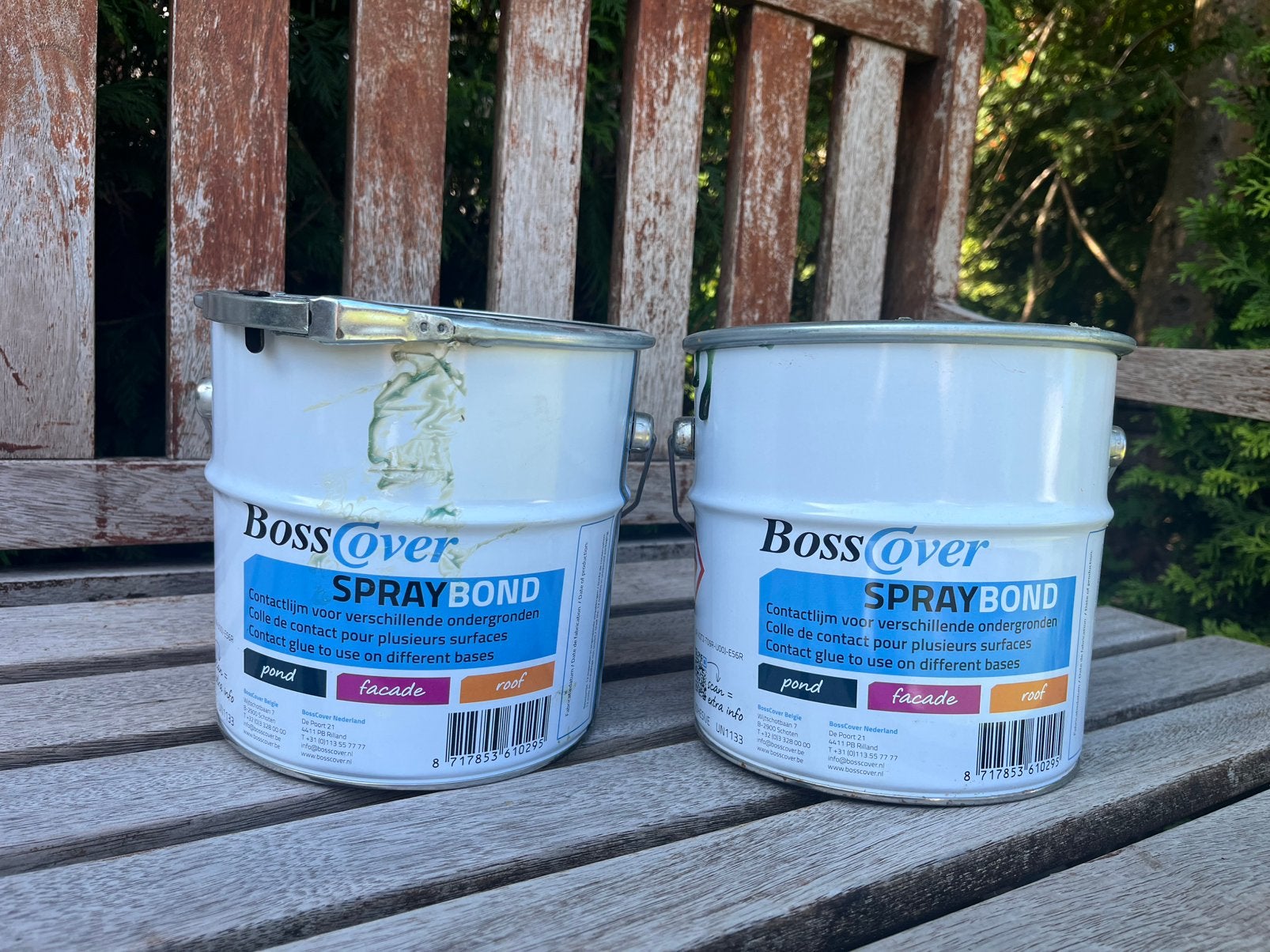 BossCover Spraybond 2 x 4 liter EPDM lijm / contactlijm, Doe-het-zelf en Verbouw, Dakpannen en Dakbedekking, Kunststof, Overige kleuren