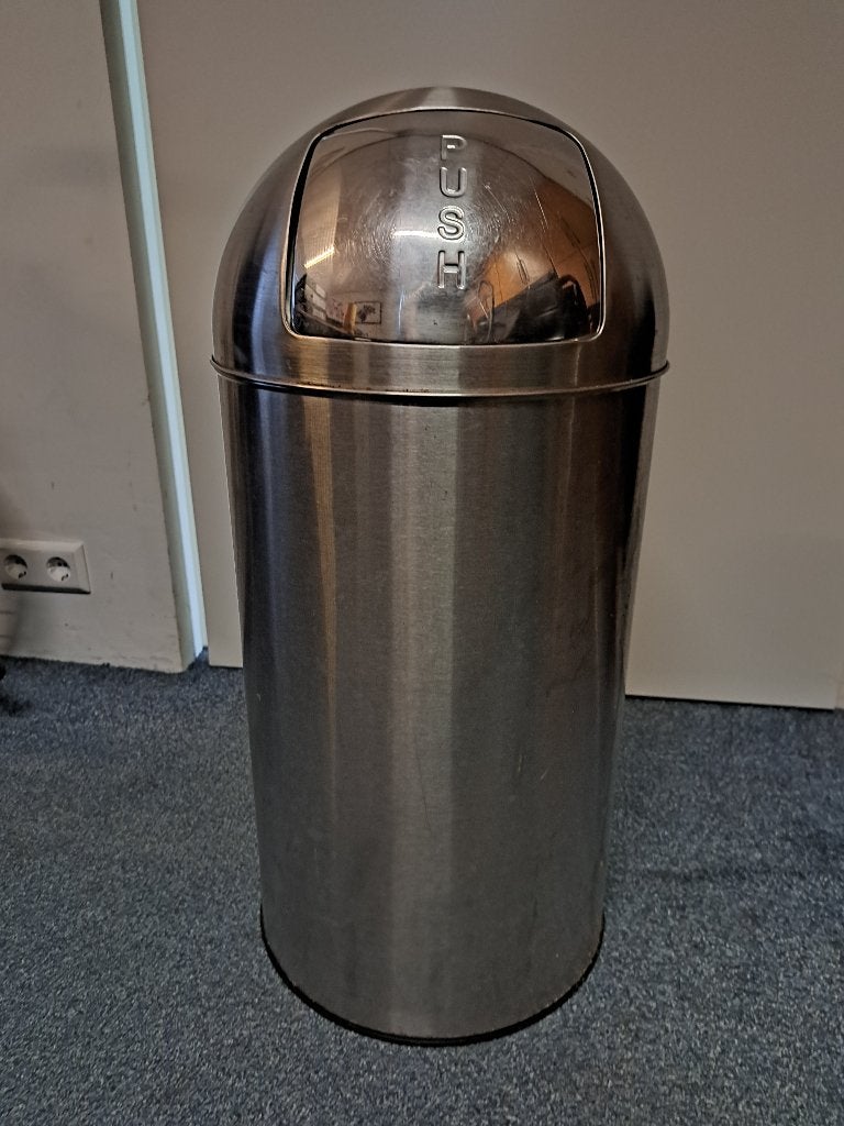 prullenbak, 30 tot 40 liter, Ophalen, Zo goed als nieuw, Metaal