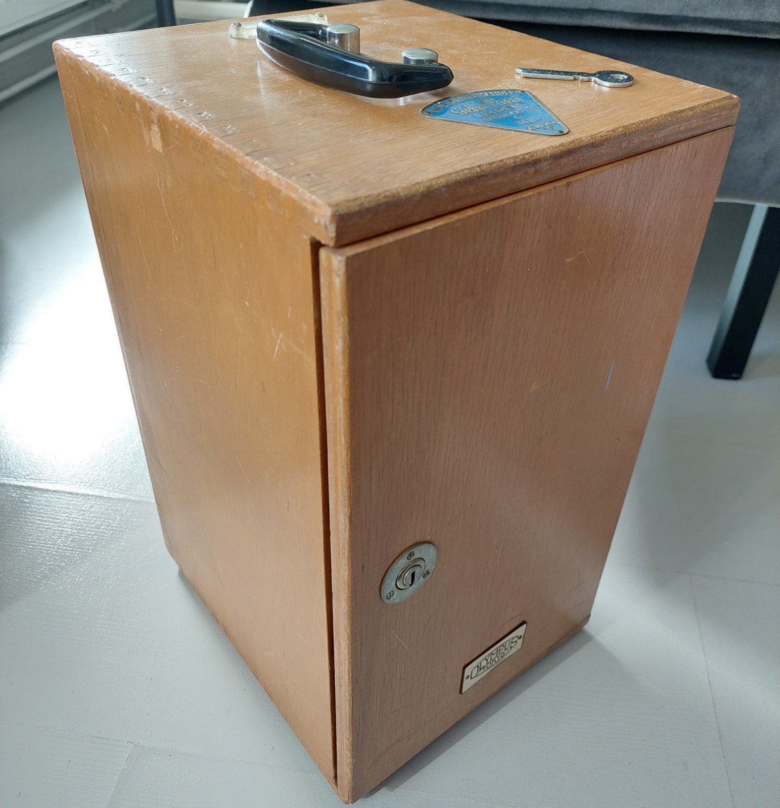 Olympus Tokyo 1962 Vintage Microscoop Compleet Origineel, Audio, Tv en Foto, Ophalen, 1000x of meer, Biologische microscoop