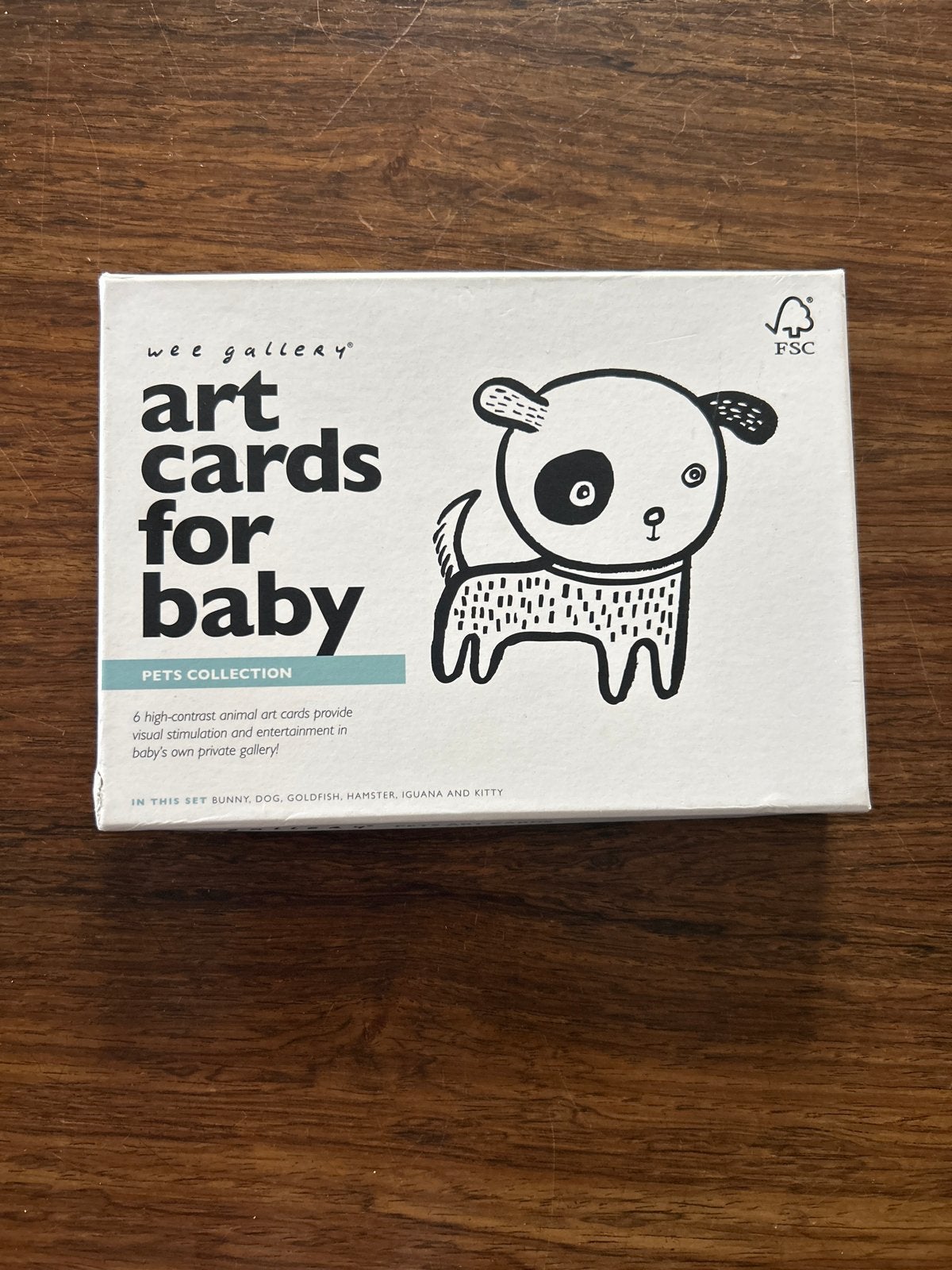 Wee Gallery Art Cards for Baby - Pets Collection, Ophalen of Verzenden, Gebruikt, Overige typen