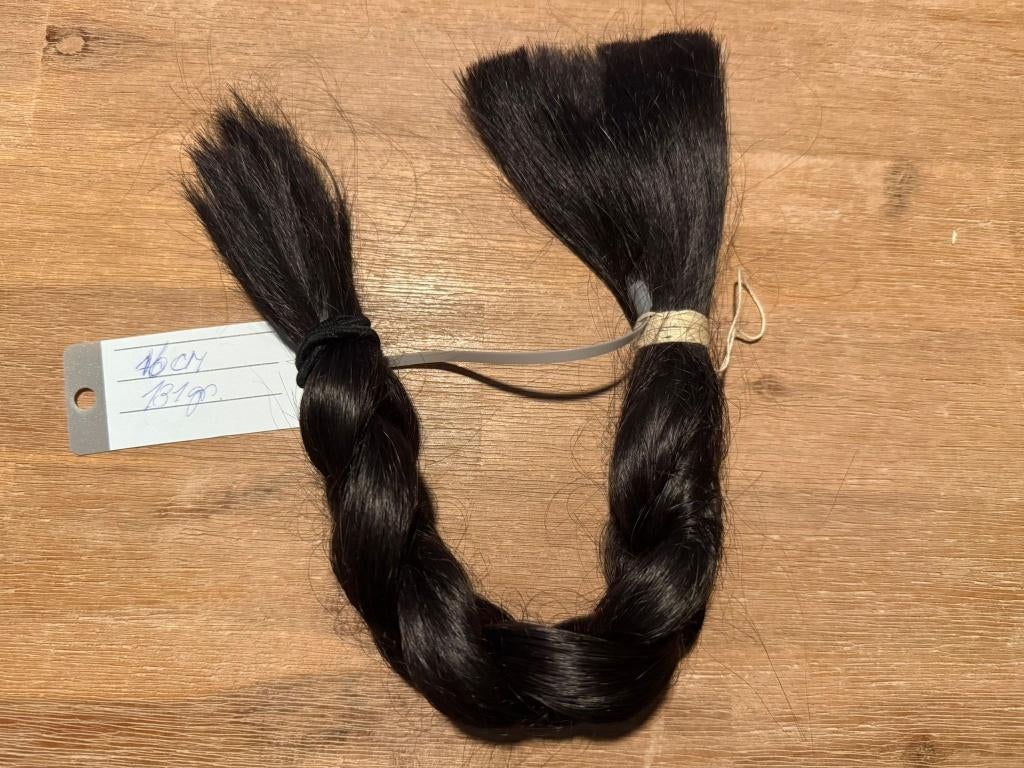 Echt menselijk haar - gevlochten paardenstaart, Sieraden, Tassen en Uiterlijk, Uiterlijk | Haarverzorging, Zo goed als nieuw, Pruik of Haarverlenging
