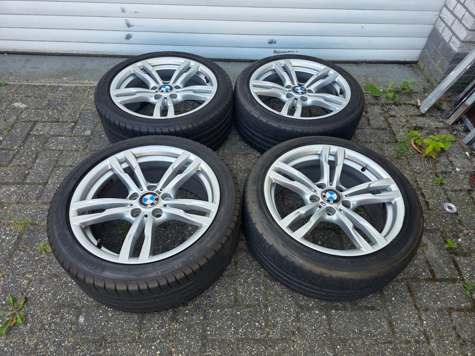 BMW 3 4 serie breedset 18 inch velgen met zomerbanden (Goody, 18 inch, Gebruikt, Banden en Velgen, Ophalen of Verzenden