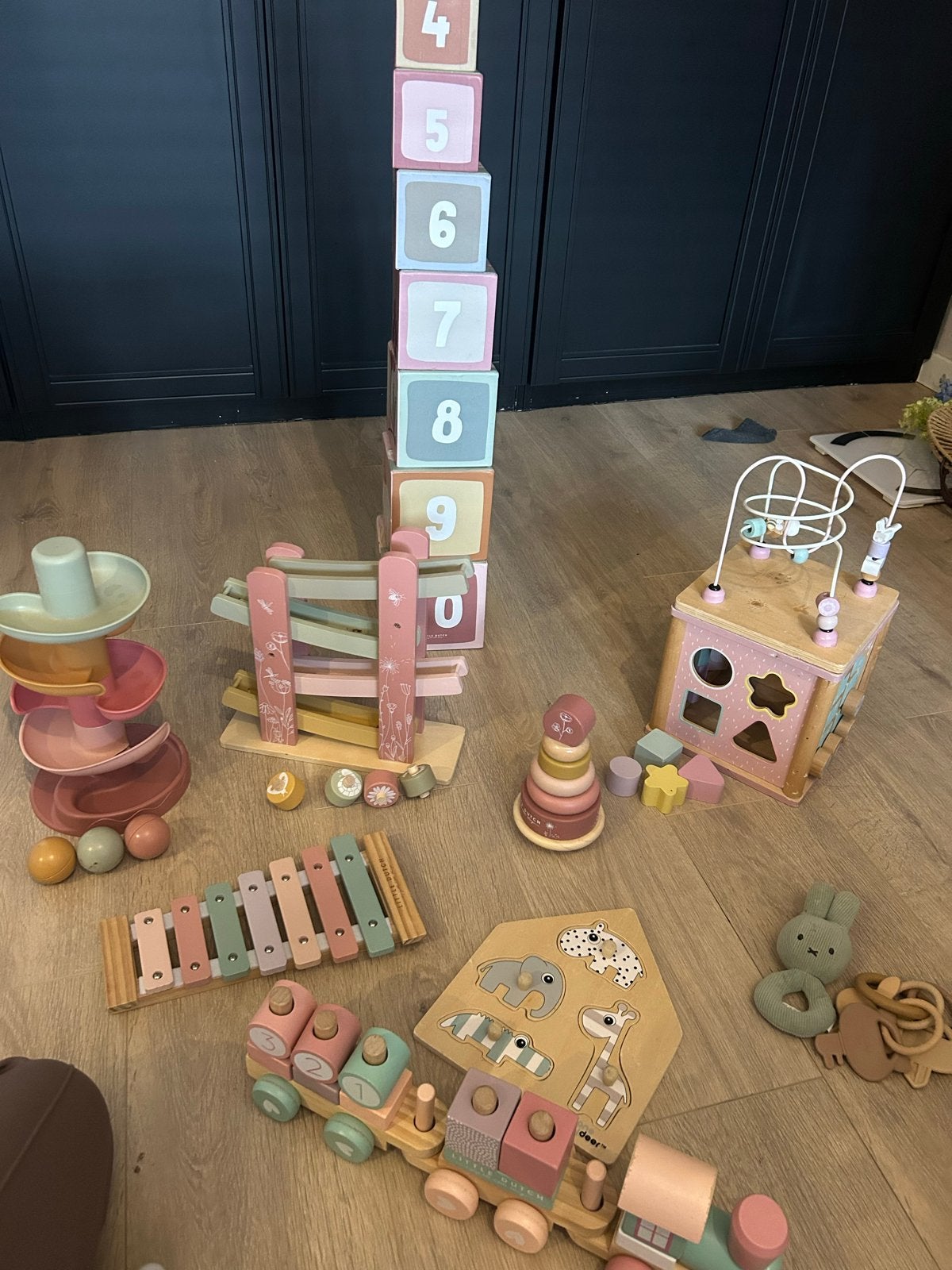 Grote set Little Dutch en Done by Deer houten speelgoed, Ophalen of Verzenden, Gebruikt, Overige typen