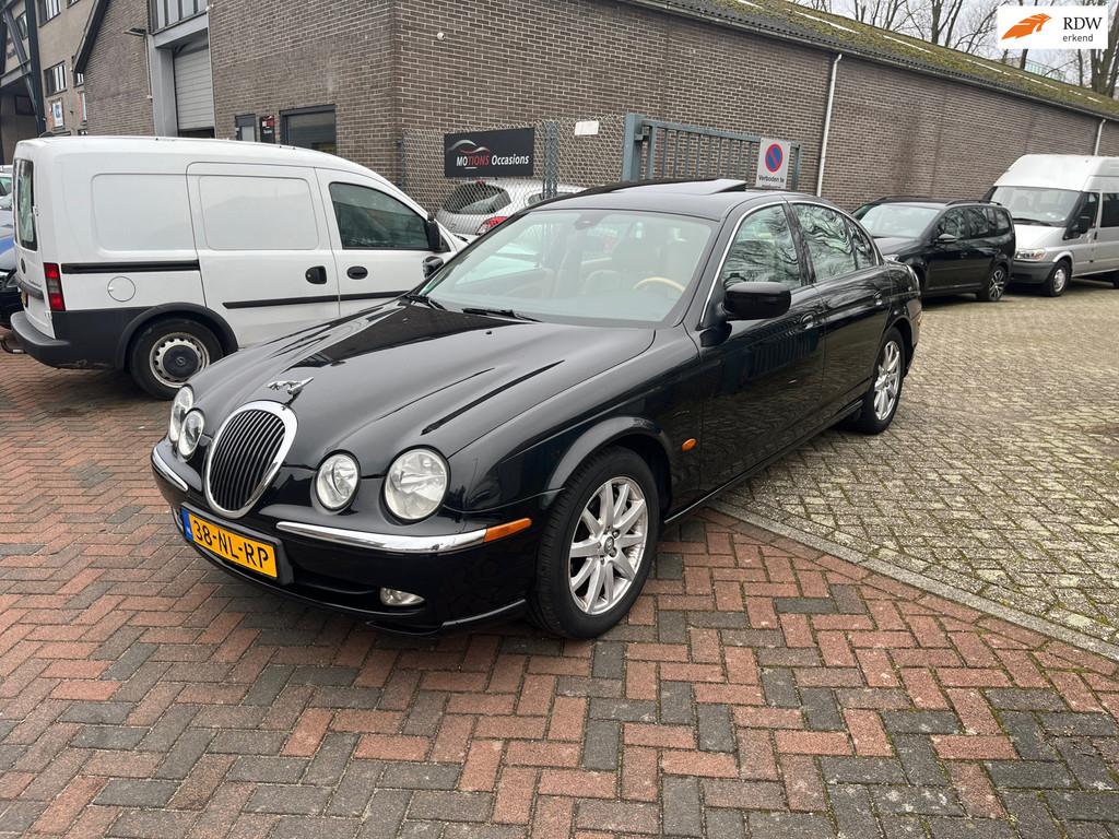 Jaguar S-type 4.0 V8 Sport! 219DKM! Schuifdak! Leder! Airco!, Auto's, Jaguar, Automaat, Achterwielaandrijving, Gebruikt, Zwart