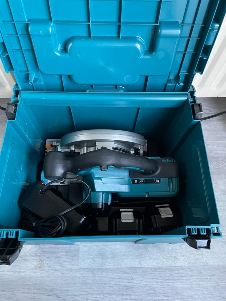 Makita DHS710 set, Doe-het-zelf en Verbouw, Gereedschap | Zaagmachines, Ophalen, 1200 watt of meer, Cirkelzaag, 30 tot 70 mm