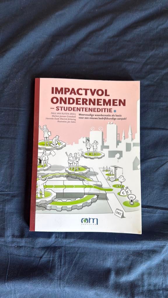 Impactvol ondernemen - Studenteneditie, Boeken, Wetenschap, Zo goed als nieuw, Sociale wetenschap, Ophalen of Verzenden