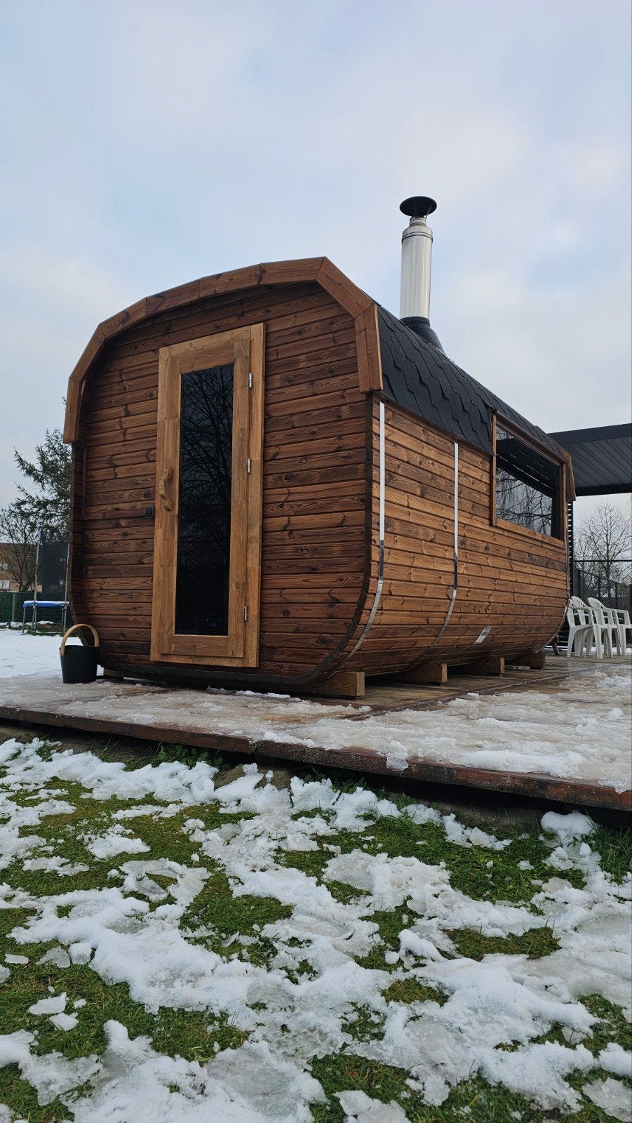 4M Cube Sauna - Gratis Levering en Plaatsing, Ophalen of Verzenden, Nieuw, Fins of Traditioneel, Complete sauna