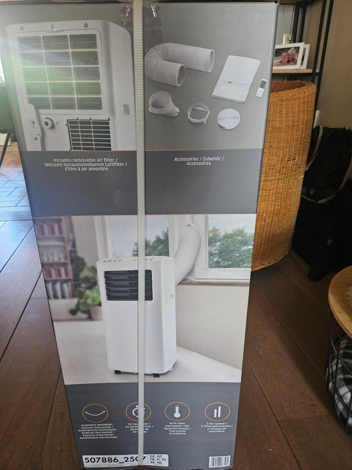 TRONIC Mobiele airco, Witgoed en Apparatuur, Airco's, Nieuw, Mobiele airco, Minder dan 60 m³, 2 snelheden, Koelen en Ontvochtigen