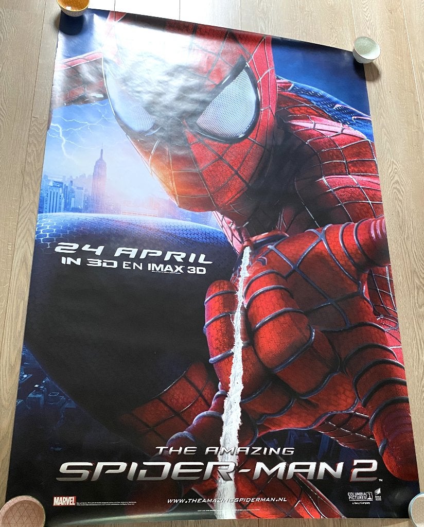 Leuke Bioscoop Poster The Amazing Spider-Man 2, Ophalen of Verzenden, Zo goed als nieuw, Film, Poster