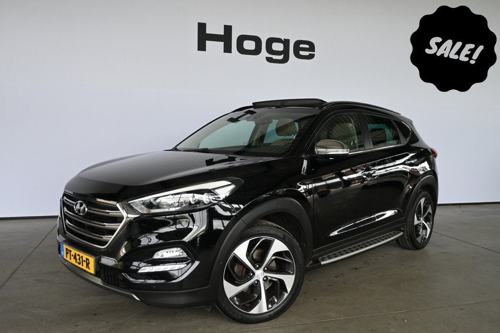 Hyundai Tucson 1.6 T-GDi Premium 4WD Automaat Panoramadak Na, Auto's, Hyundai, Bedrijf, Te koop, Tucson, 4x4, ABS, Achteruitrijcamera