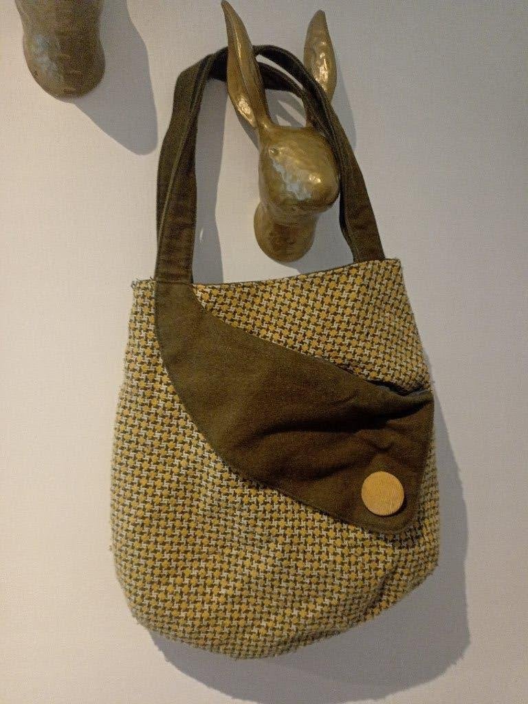 Invito Handtas - Vintage Jaren '60/'70 Look, Ophalen of Verzenden, Zo goed als nieuw, Groen, Handtas