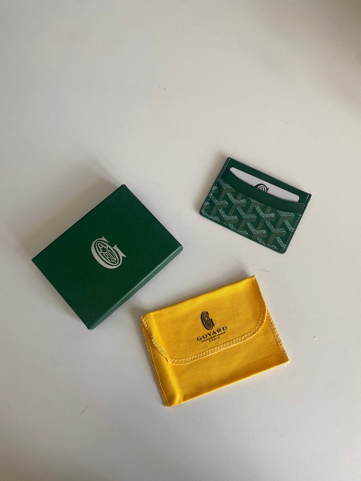 Goyard Groene Kaarthouder - Helemaal Nieuw, Sieraden, Tassen en Uiterlijk, Portemonnees, Overige merken, Nieuw, Ophalen of Verzenden