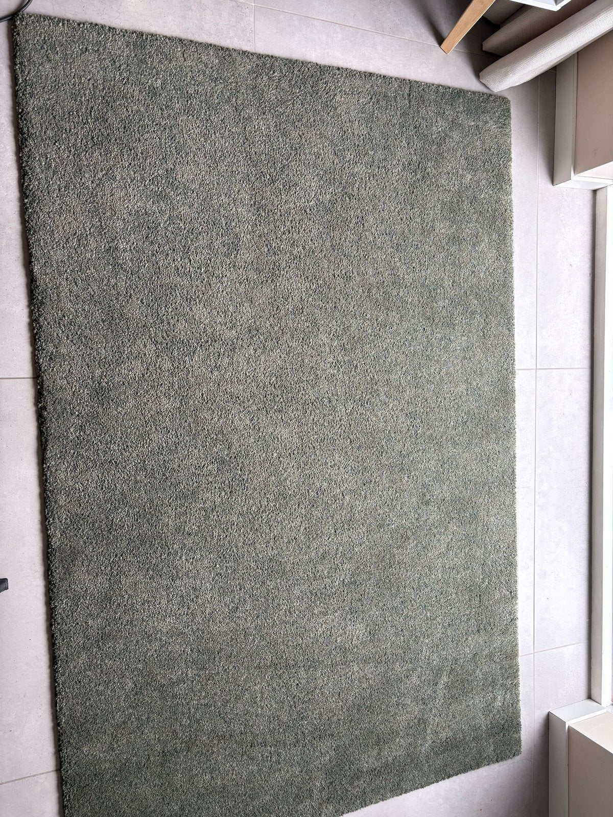 IKEA Stoense Vloerkleed - Groen (133x195 cm), 100 tot 150 cm, Ophalen of Verzenden, Zo goed als nieuw, 150 tot 200 cm