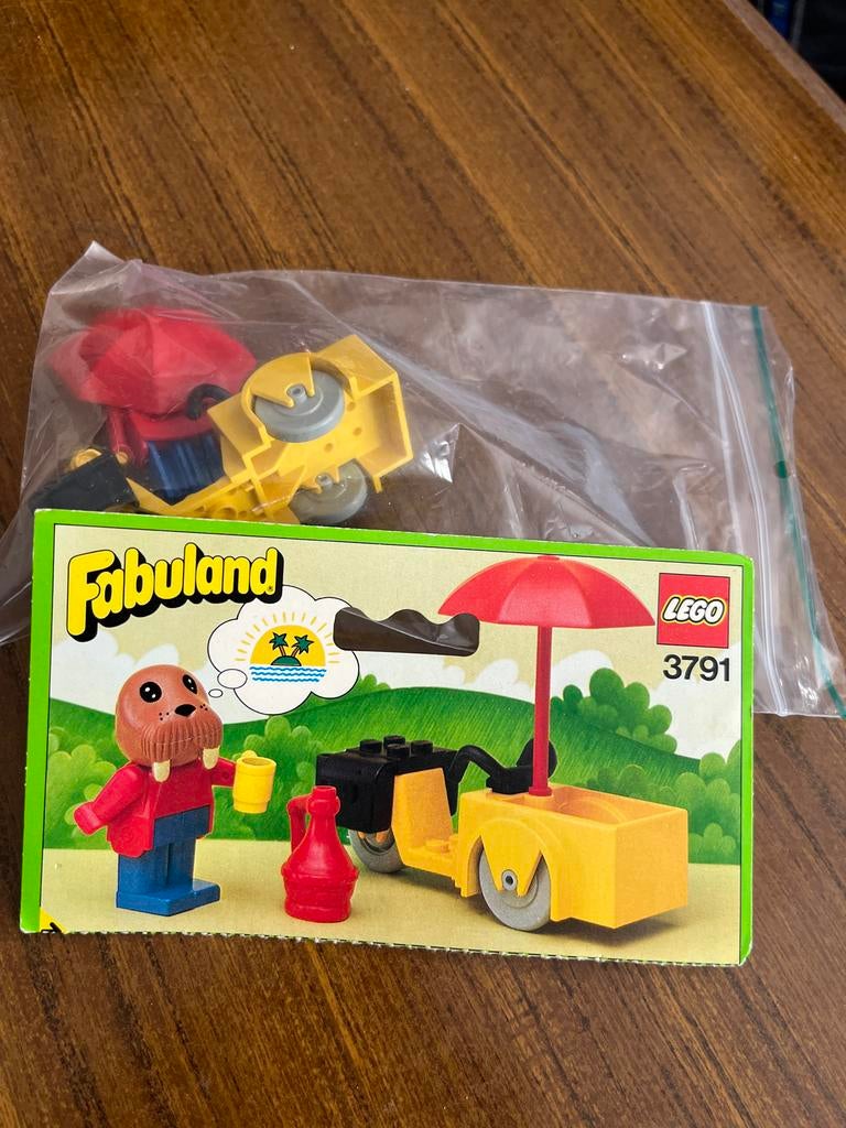 Lego Fabuland 3791 Walrus met motor en parasol, Gebruikt, Overige thema's, Lego, Ophalen of Verzenden