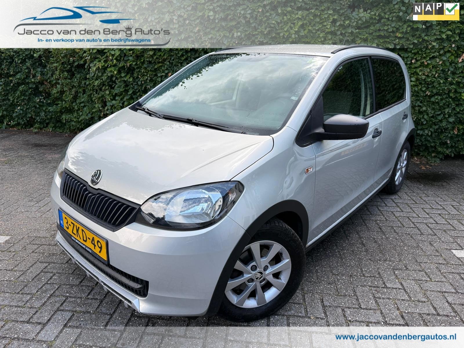 Skoda Citigo 1.0 Greentech Expedition I Airco, Auto's, Voorwielaandrijving, Euro 5, Stof, Gebruikt