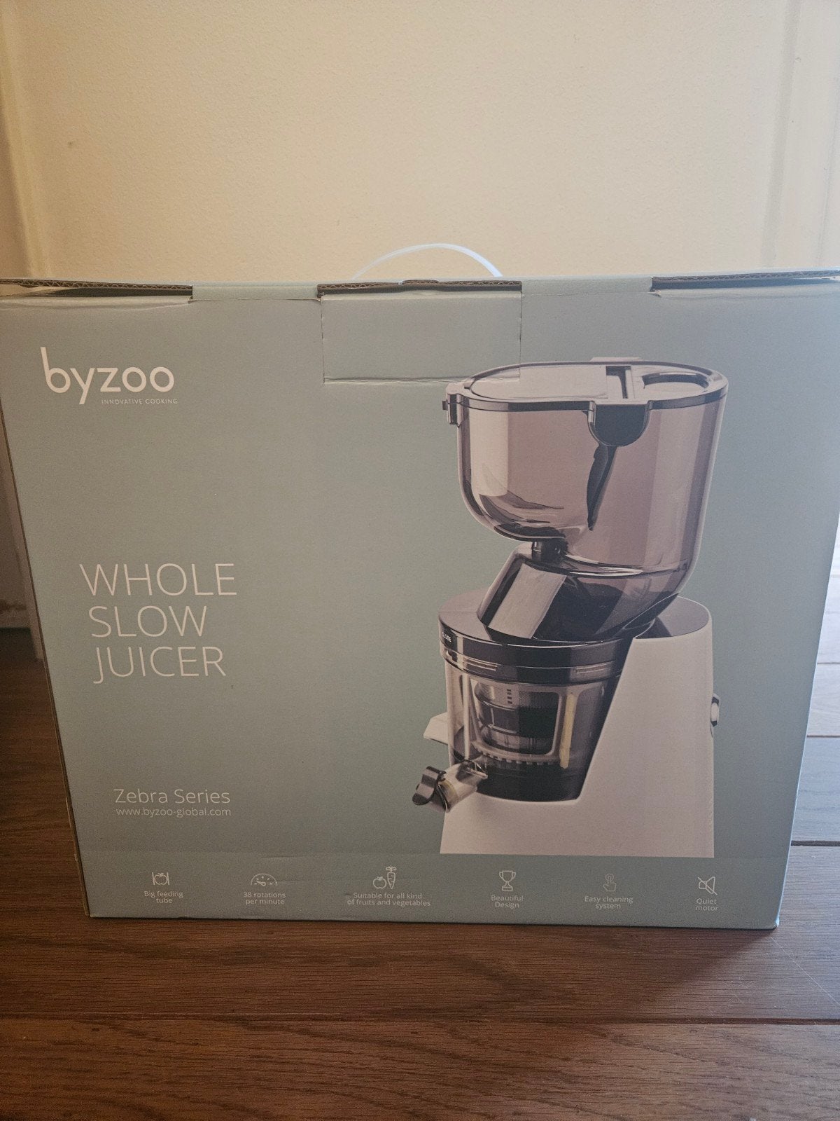Byzoo Whole Slow Juicer (Zebra Series) - Zo goed als nieuw!, Ophalen, Zo goed als nieuw