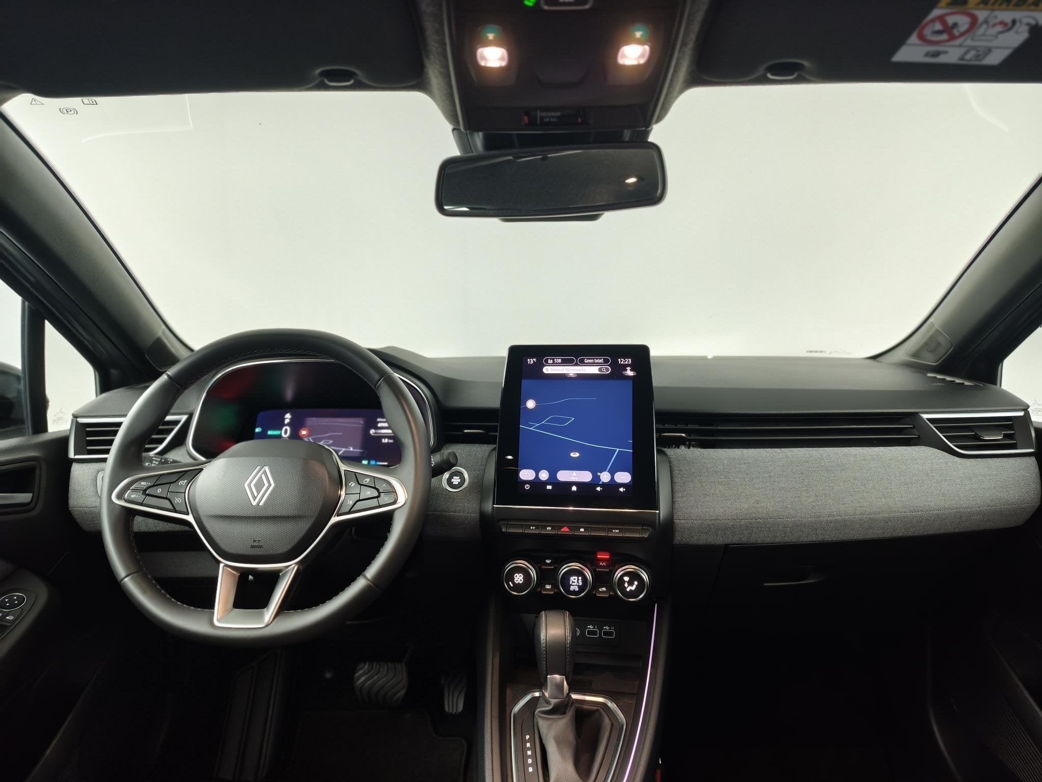 Renault Clio 1.6 E-Tech Full Hybrid 145 Techno | 360° Camer, Gebruikt, Met garantie (alle), Leder en Stof, Origineel Nederlands