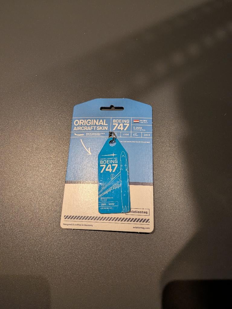 KLM Boeing 747 Aviationtag, Ophalen, Nieuw, Overige typen