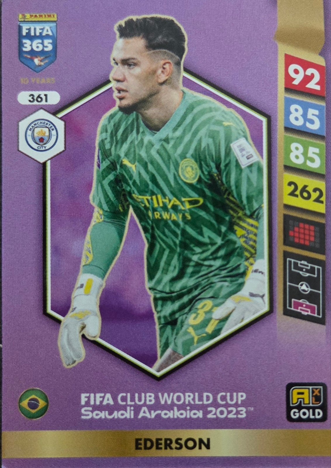 Panini FIFA 365 Adrenalyn XL 2025 Ederson Spelerskaart, Ophalen of Verzenden, Zo goed als nieuw, Buitenlandse clubs, Spelerskaart