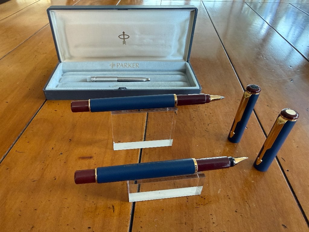 Parker Rialto/88 Penenset - Vulpen en Rollerball, Verzamelen, Pennenverzamelingen, Pennenset, Parker, Ophalen of Verzenden, Zo goed als nieuw