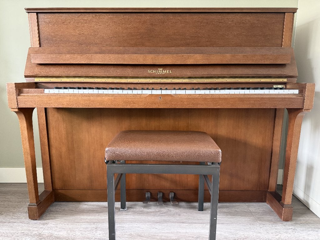 piano merk Schimmel kleur bruin, Muziek en Instrumenten, Piano's, Ophalen, Gebruikt, Bruin, Piano