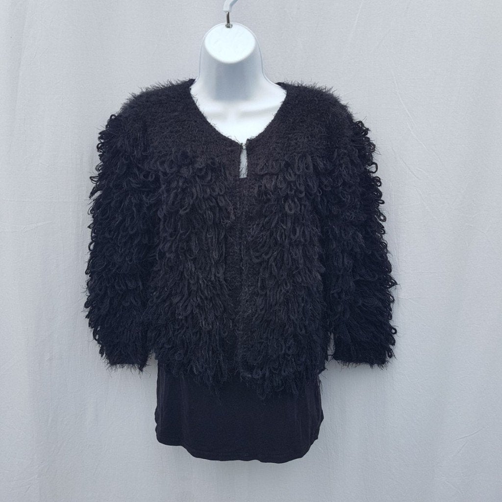 Grappig zwart pluis vest mt S/M merk Sophyline & Co, ., Zwart, Ophalen of Verzenden, Zo goed als nieuw