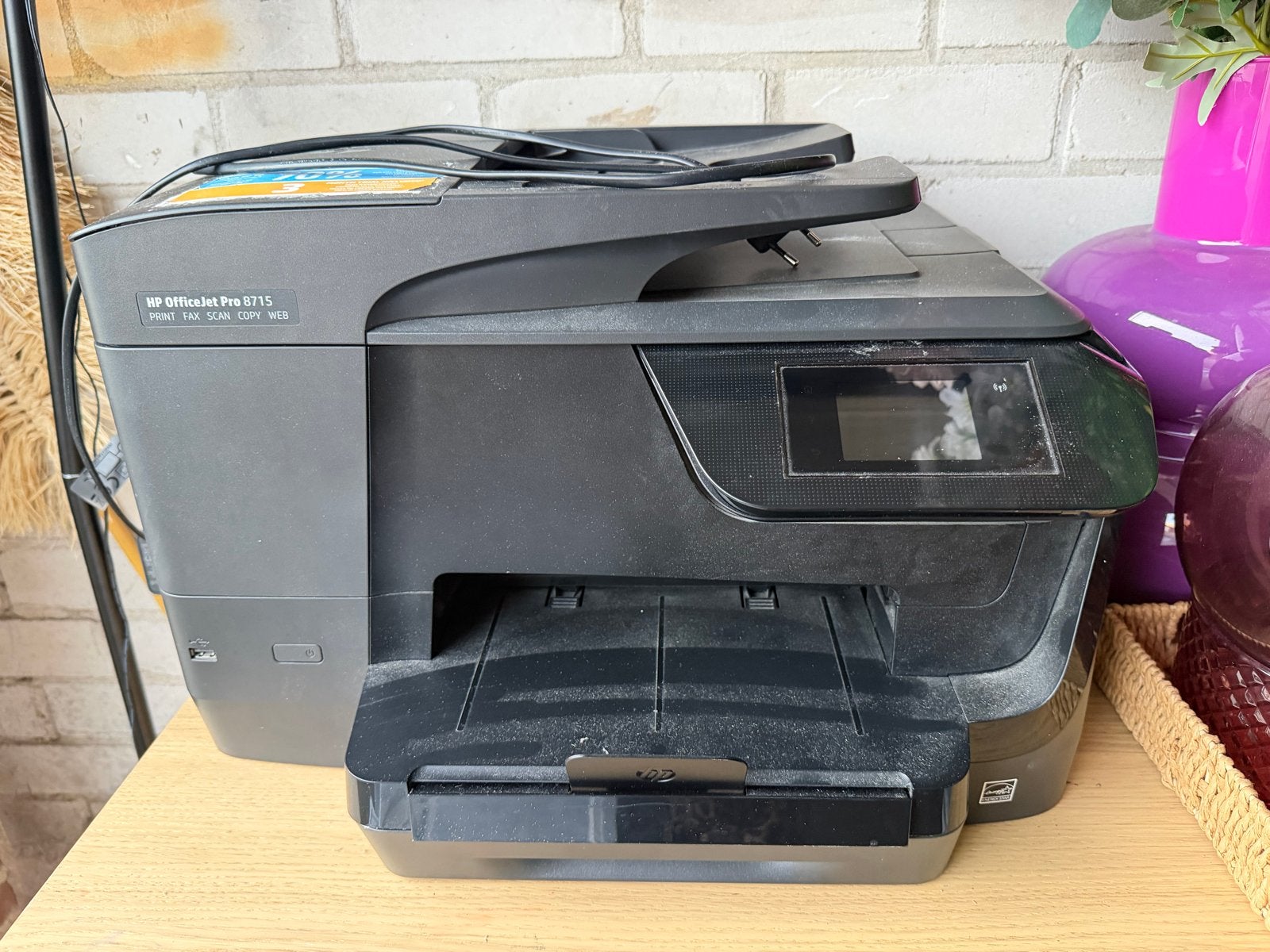 HP OfficeJet Pro 8715 All-in-One Printer, Computers en Software, Ophalen, Gebruikt, Faxen, Inkjetprinter