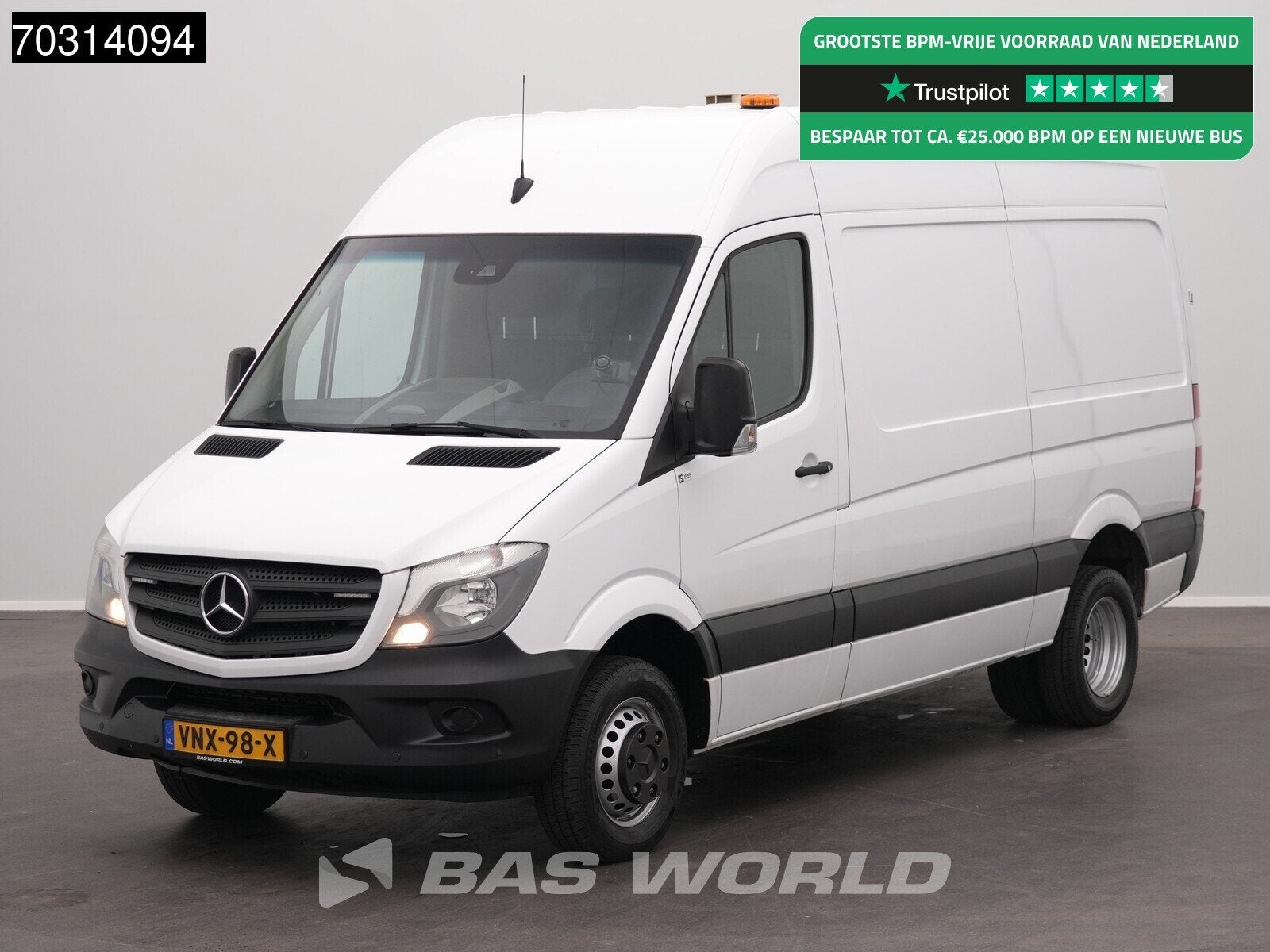 Mercedes Sprinter 416 CDI Dubbellucht L2H2 Trekhaak Navi Air, Auto's, Bestelauto's, Stof, Gebruikt, 4 cilinders, 2000 kg