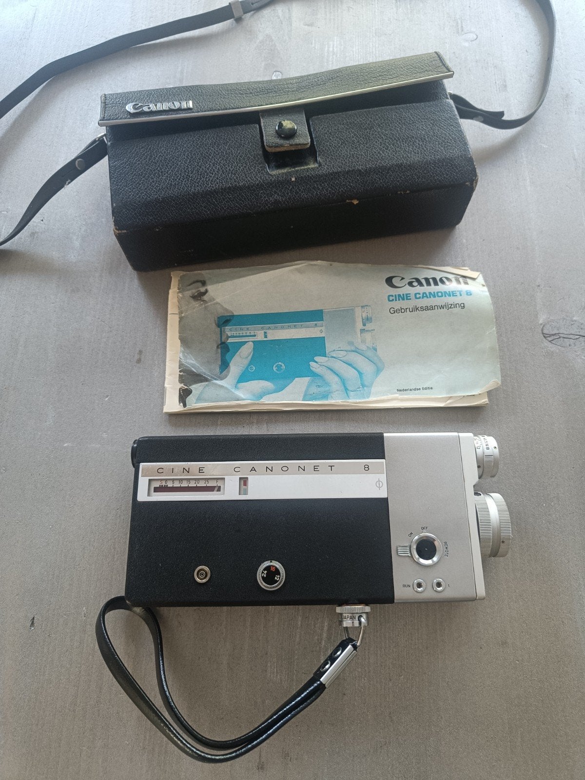 Vintage Canon Cine Canonet 8 filmcamera met tas, handleidin, Ophalen of Verzenden, 8mm, Camera