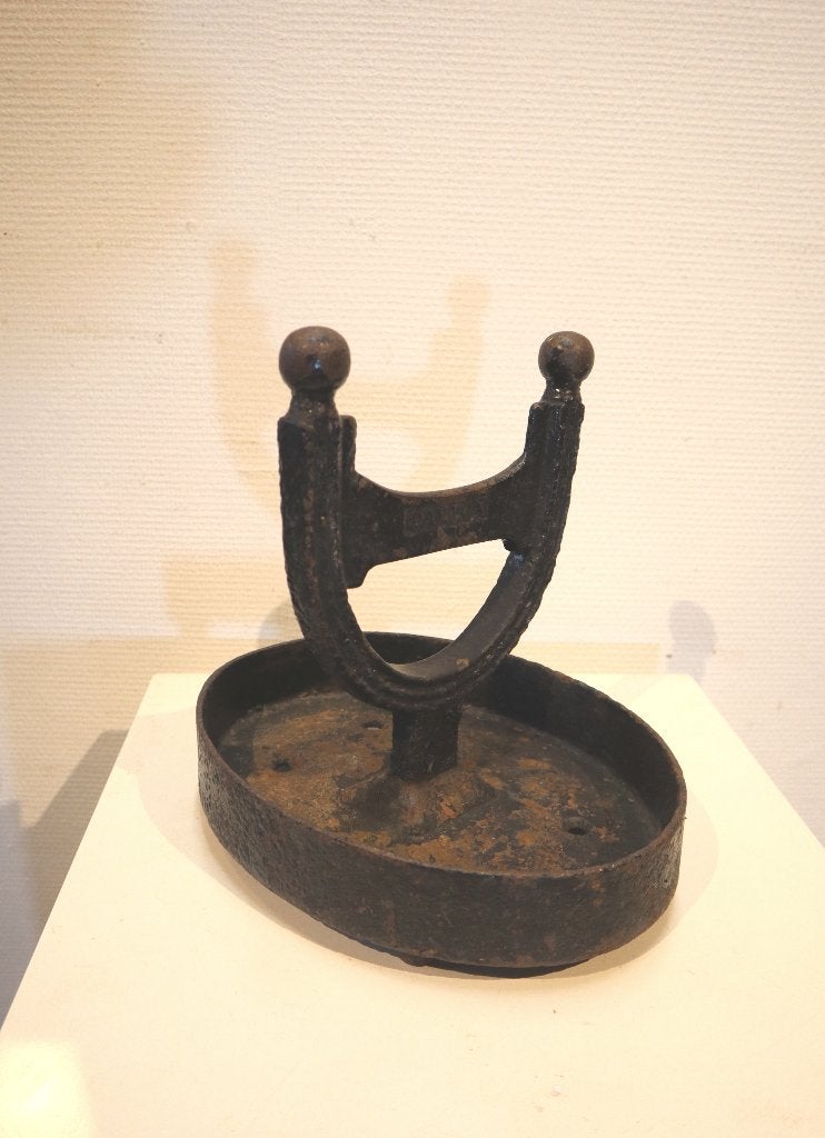 Antieke gietijzeren laarzenschraper, Ophalen of Verzenden