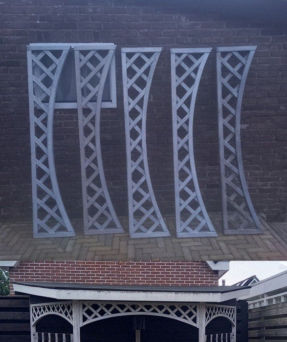 trellischermen holletoog, Tuin en Terras, Tuinschermen, Ophalen, 150 tot 200 cm, Zo goed als nieuw, Minder dan 100 cm