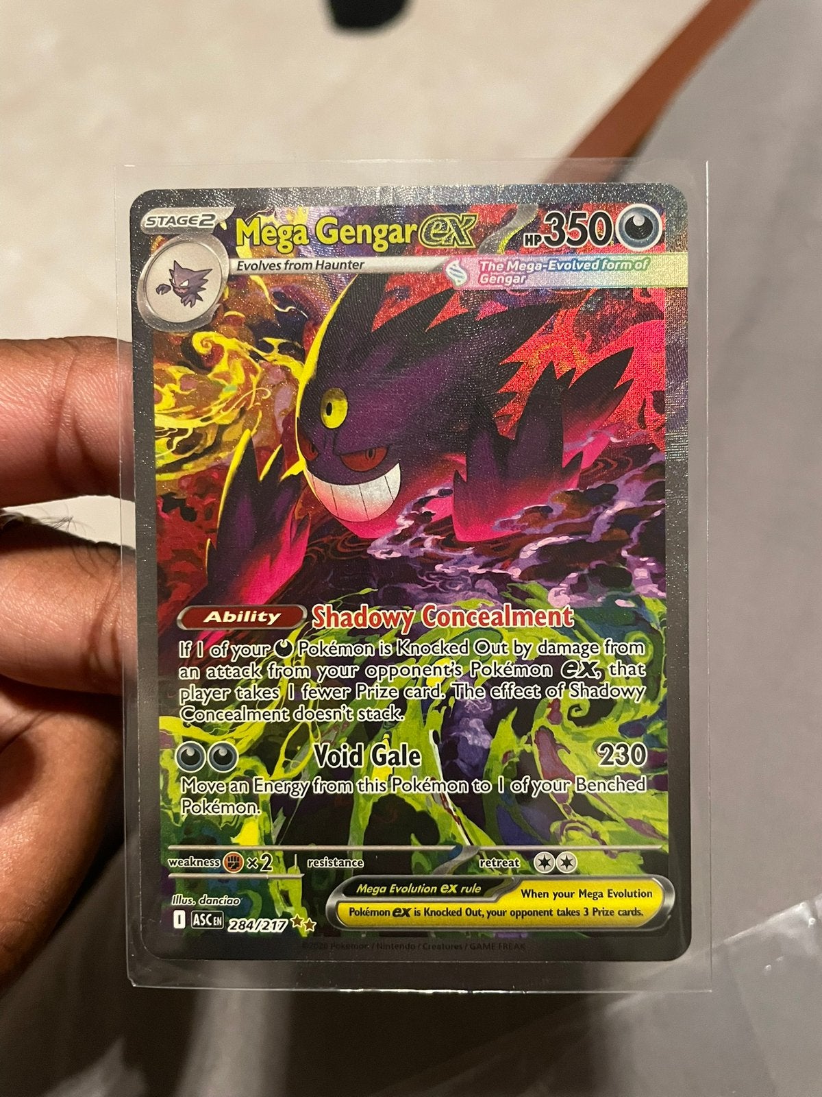 Raw Mega Gengar EX, Ophalen of Verzenden, Zo goed als nieuw