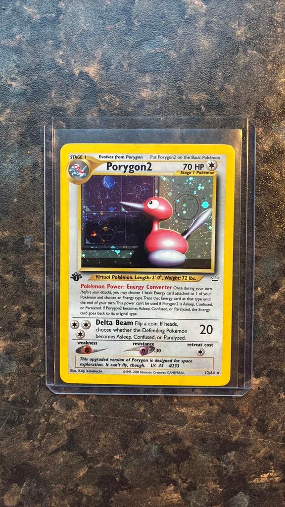 Pokemonkaart Porygon2 Neo Revelation Holo, Hobby en Vrije tijd, Verzamelkaartspellen | Pokémon, Verzenden, Zo goed als nieuw, Losse kaart