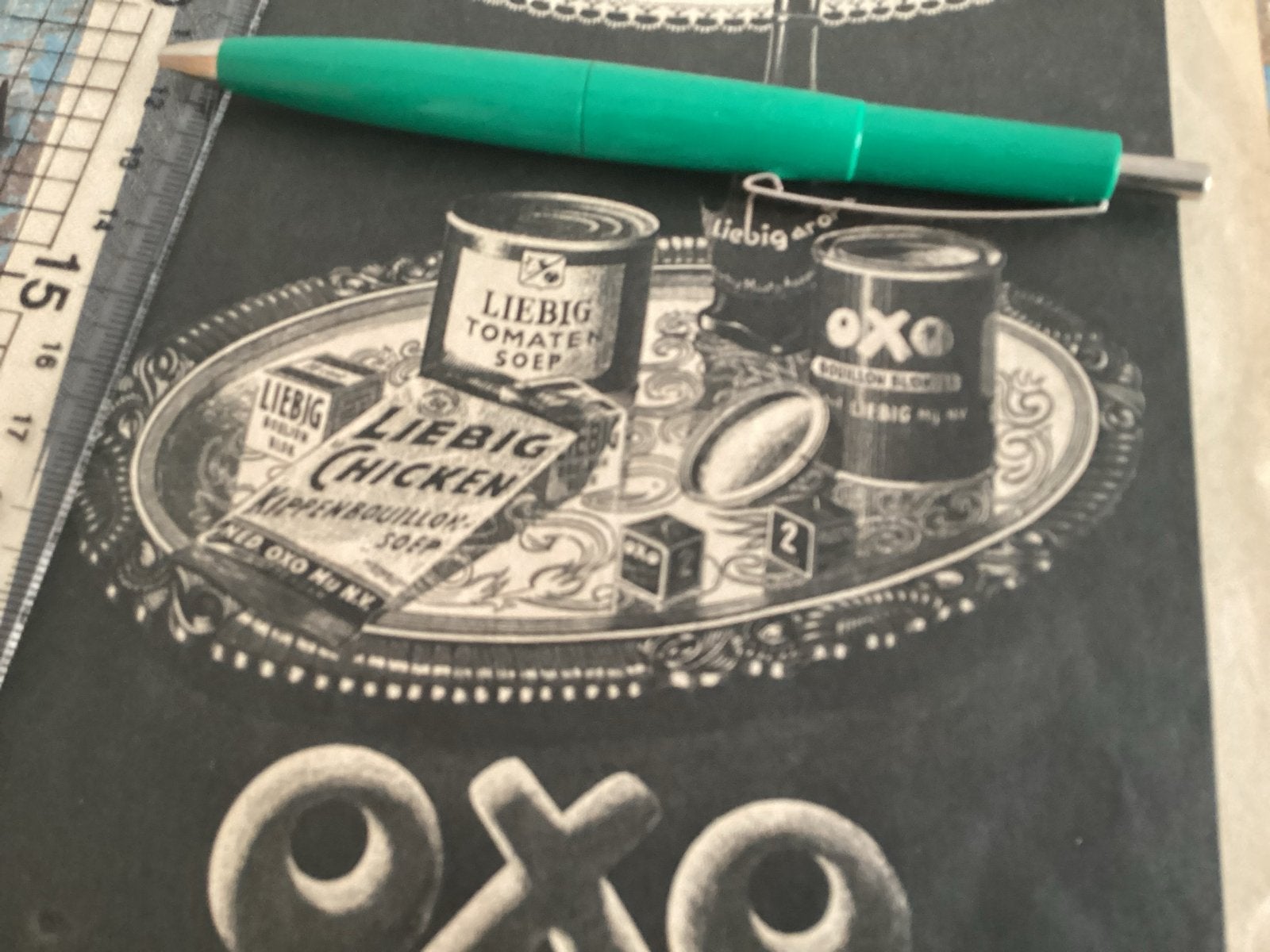 Vintage Reclame Oxo Liebig uit 1950 - Originele Advertentie, Ophalen of Verzenden, Gebruikt, Overige typen