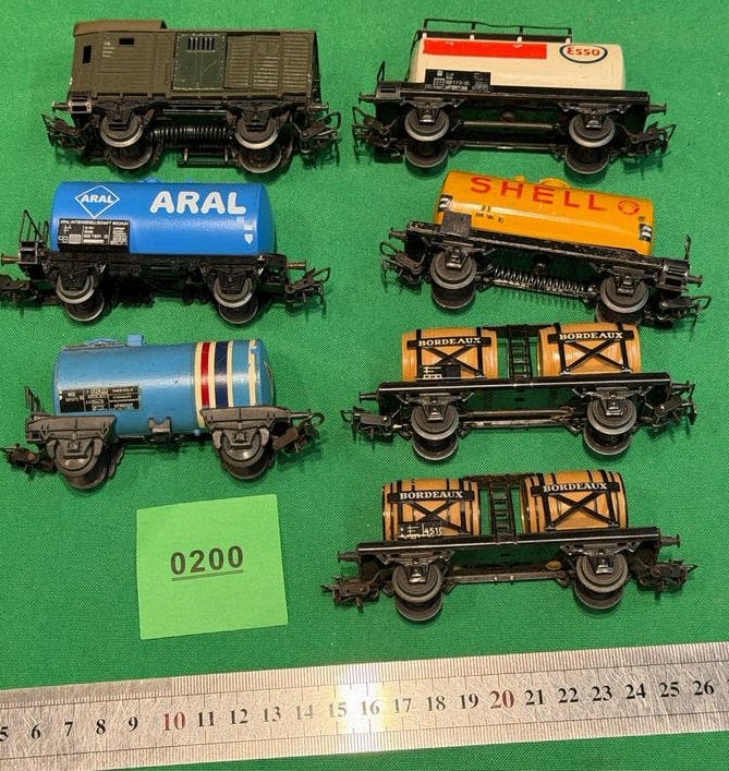 200- Märklin H0 Wagons - Diverse Tank- en Goederenwagons, Hobby en Vrije tijd, Wisselstroom, Gebruikt, Wagon, Ophalen of Verzenden