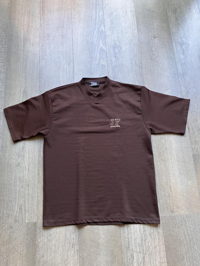 Gianfranco Ferre Studio zware kwaliteit T-shirt (L), Kleding | Heren, Maat 52/54 (L), Bruin, Gianfranco Ferre Studio, Ophalen of Verzenden
