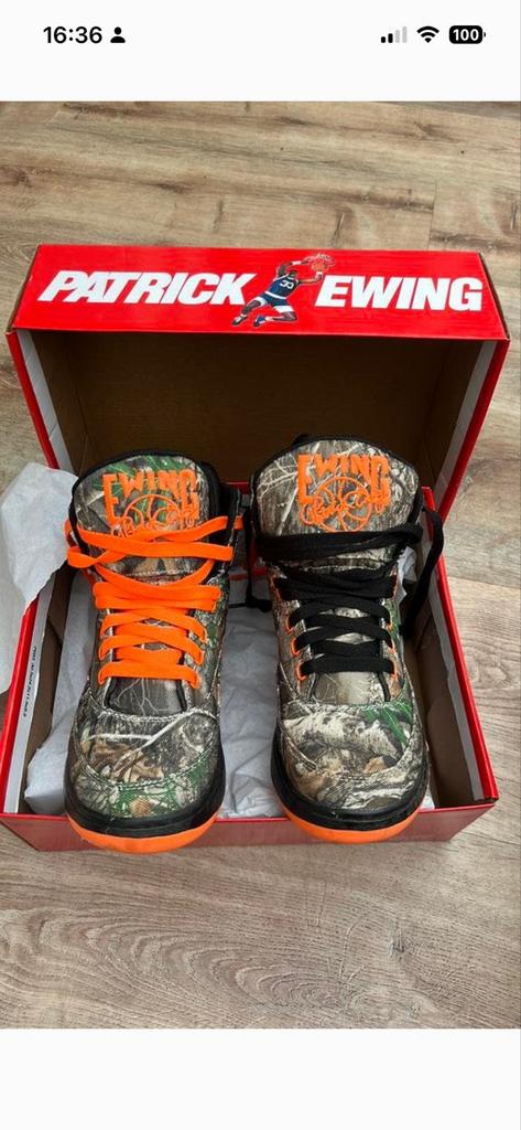 Patrick Ewing Limited Edition Camo Sneakers - Nieuw!, Kleding | Heren, Schoenen, Ophalen of Verzenden, Nieuw, Overige kleuren