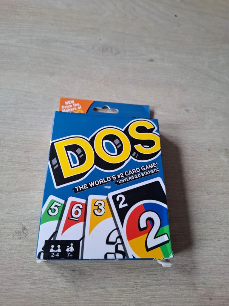 DOS kaartspel - Het vervolg op UNO, Hobby en Vrije tijd, Gezelschapsspellen | Kaartspellen, Mattel, Service.mattel.com, Nieuw