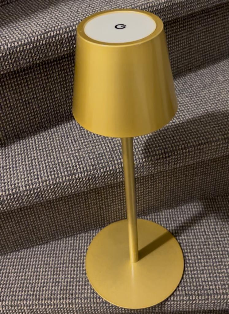 Leeslamp/ bureau lamp - draadloos en dimbaar, Ophalen, Gebruikt, Metaal