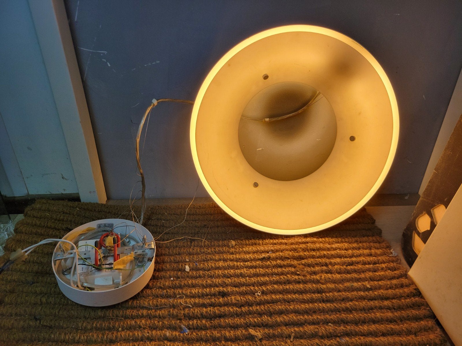 Phillips hanglamp Vintage TL buis rond, Ophalen of Verzenden