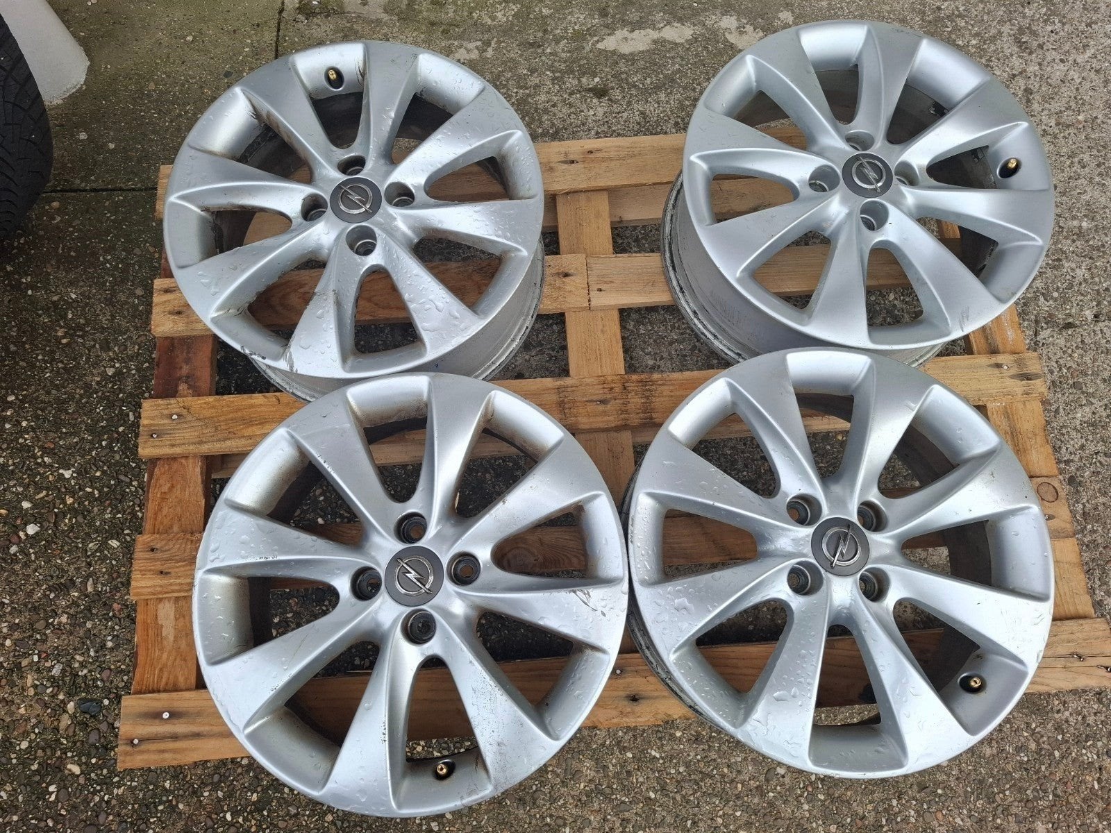 Lichtmetalen velgen 16" Opel s 4x100 Adam Corsa Astra Karl, Auto-onderdelen, Banden en Velgen, Ophalen, Gebruikt, Velg(en), 16 inch