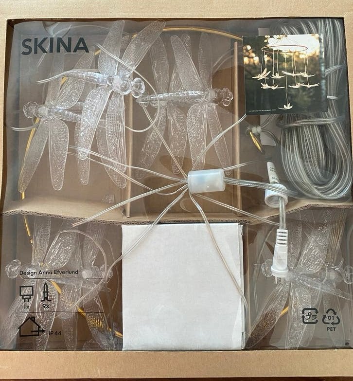 Ikea vintage lampjes libelles nieuw in ongeopende verpakking, Minder dan 50 watt, Nieuw, Ophalen of Verzenden, Netvoeding