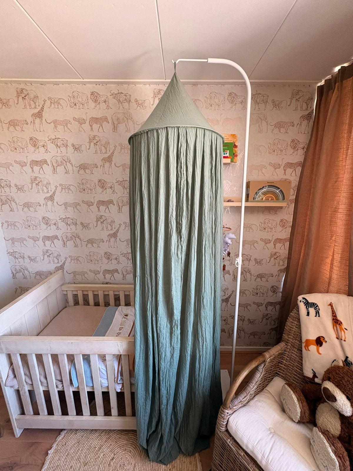 💚 Groene Jollein Klamboe Hemeltje met standaard 💚, Ophalen, Zo goed als nieuw, Klamboe
