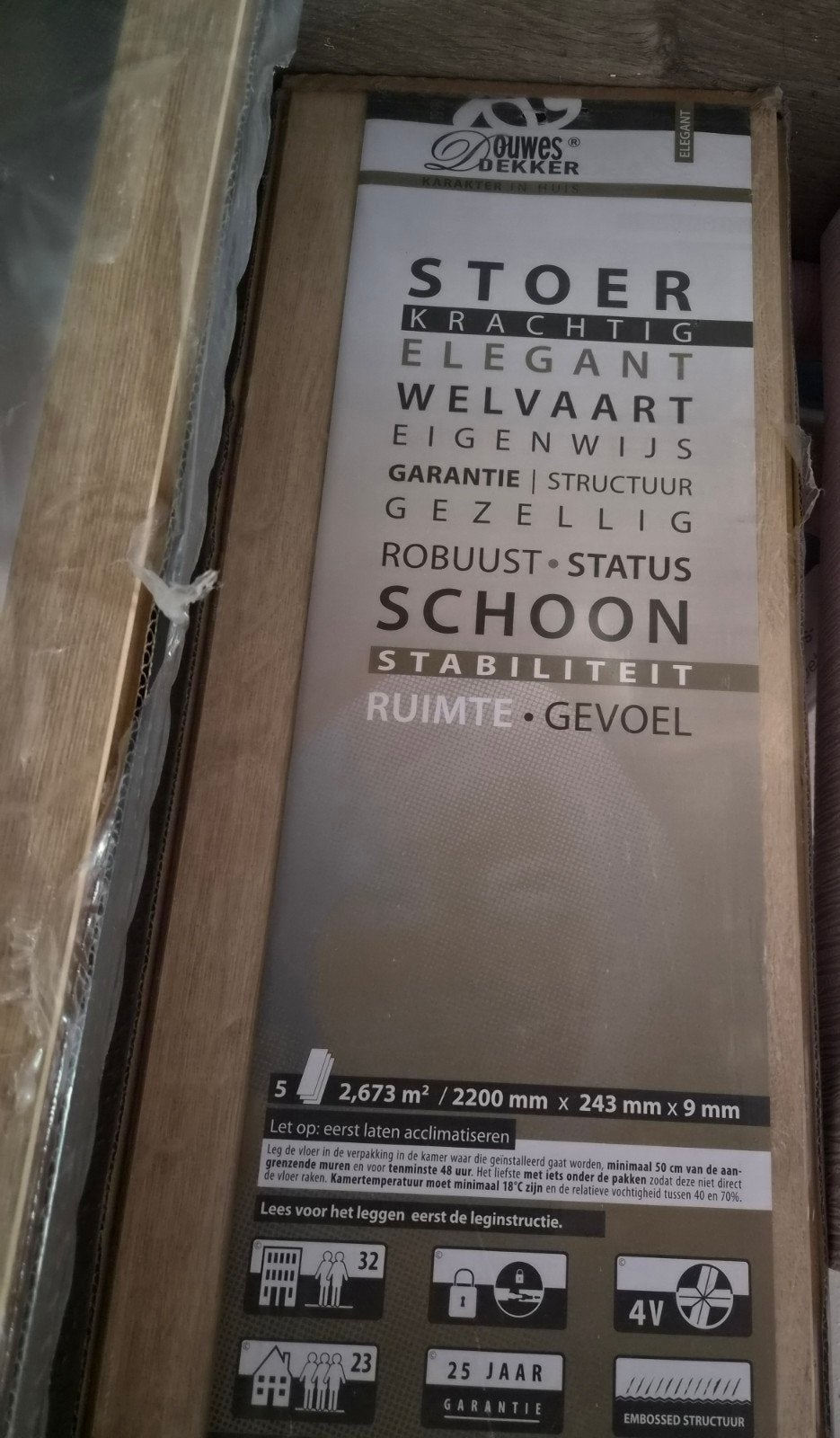 Douwes Dekker Elegant - Laminaat  12,8 m², Ophalen, Nieuw, 10 m² of meer, 10 tot 30 cm